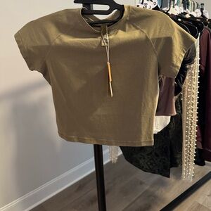 SKIMS Olive Short Sleeve Tee